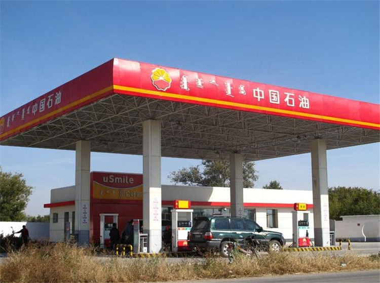 南宁加油站钢结构网架案例1